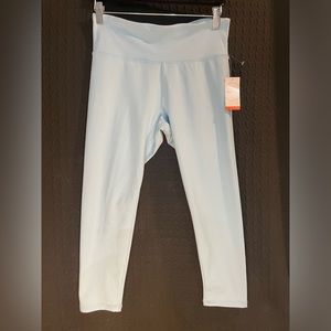 NWT Jockey sky blue high waist capri workout leggings women’s medium
